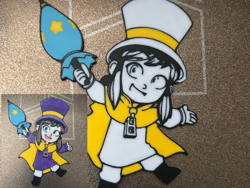 Hat Kid from A Hat in Time Keychain