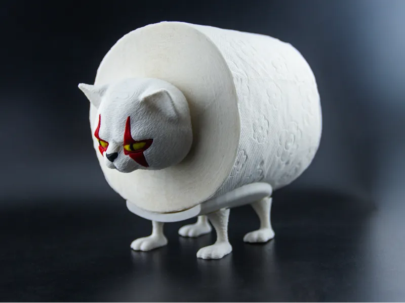Pennywise Cat Toilet Roll Holder | Halloween Decor