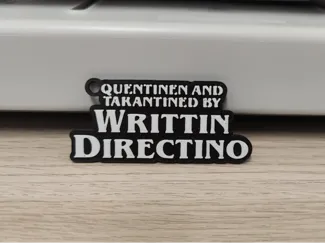 Quentin Tarantino Meme Keychain