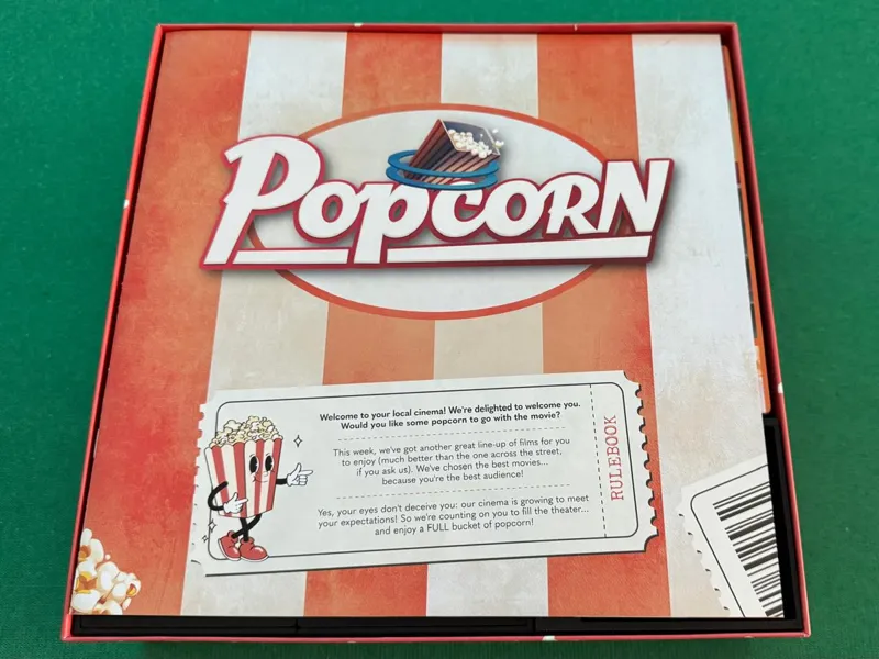 Popcorn board game insert