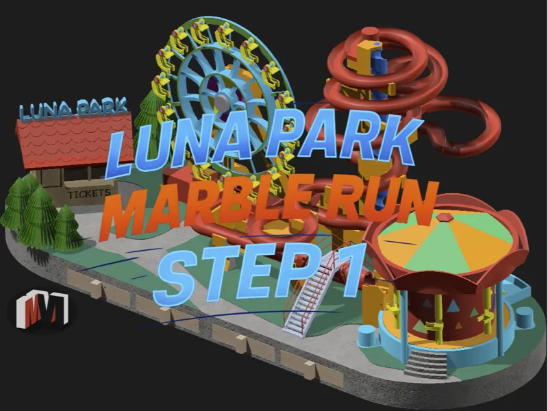 Luna Park Marble Run Step 1