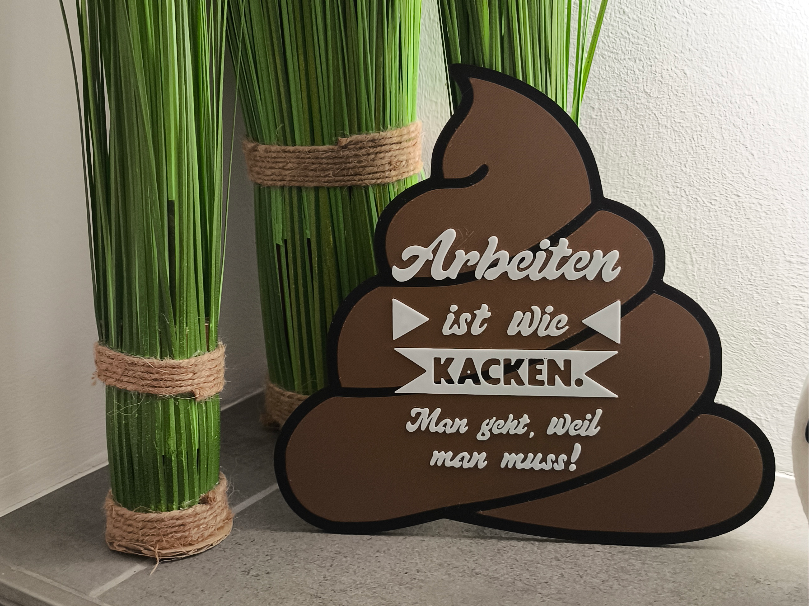 Decorative sign, humor sign, Joke sign