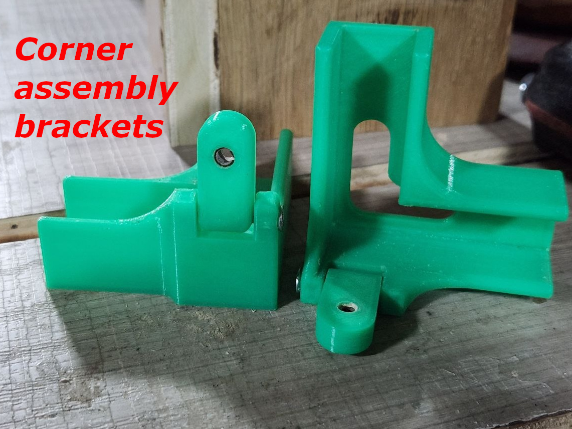 Corner assembly brackets 18/22mm furniture panels 3D model