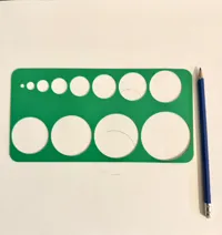 Pochoir cercle pour dessin — photo 3