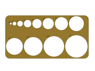 Circle shape drawing stencil