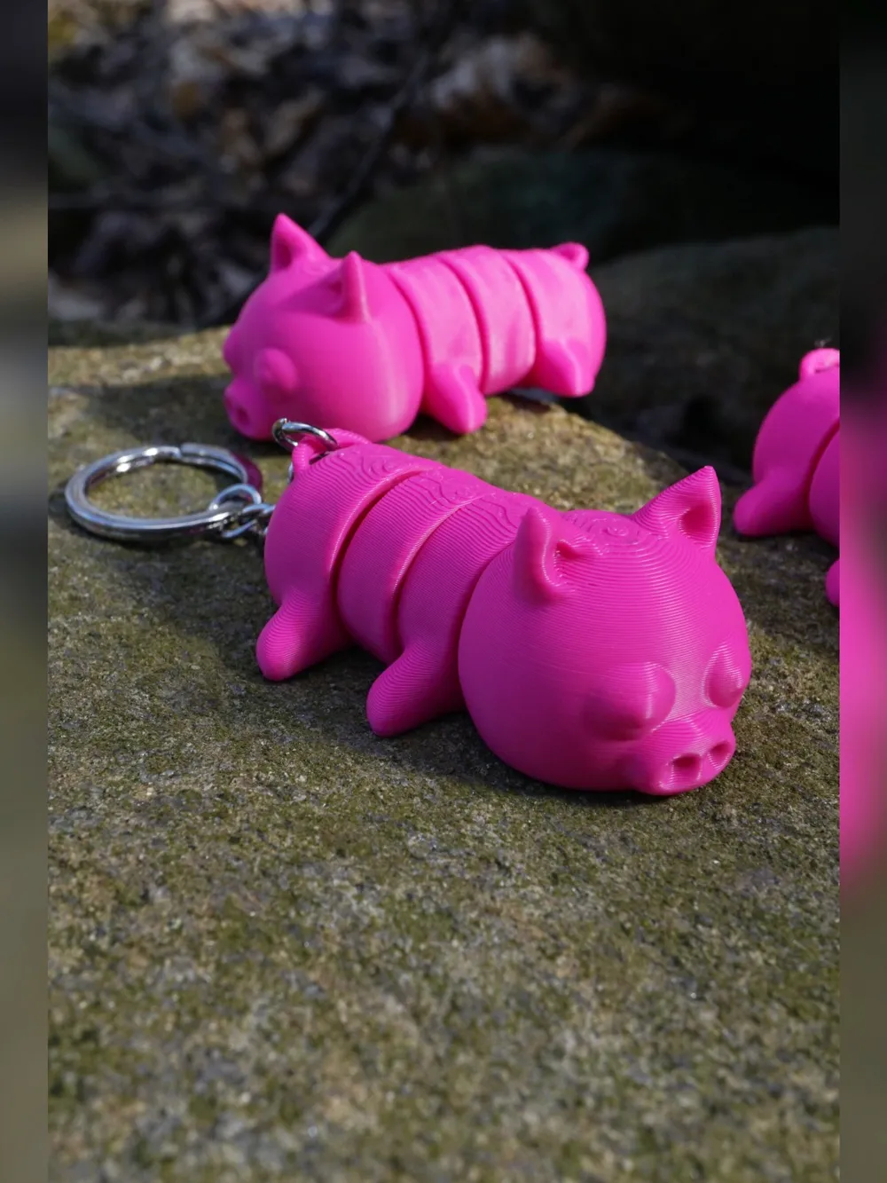 Flexi Pig - Keychain - Free 3D Print Model - MakerWorld