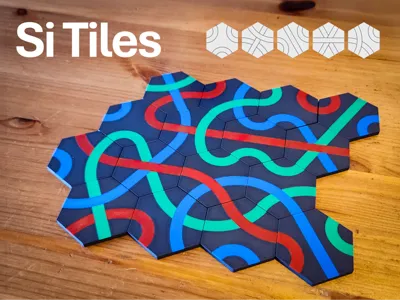 Si Tiles - Hexagonal Truchet Tiles
