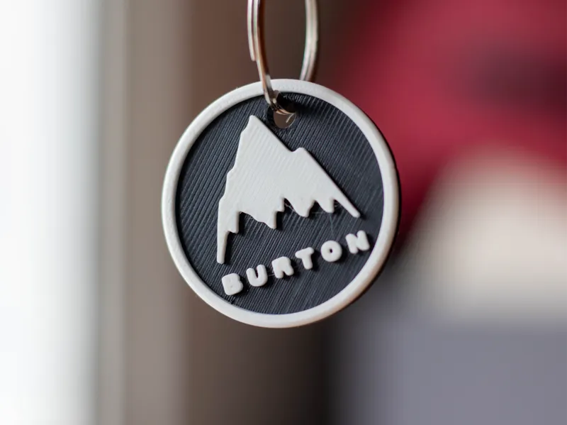 Burton Logo Keychain