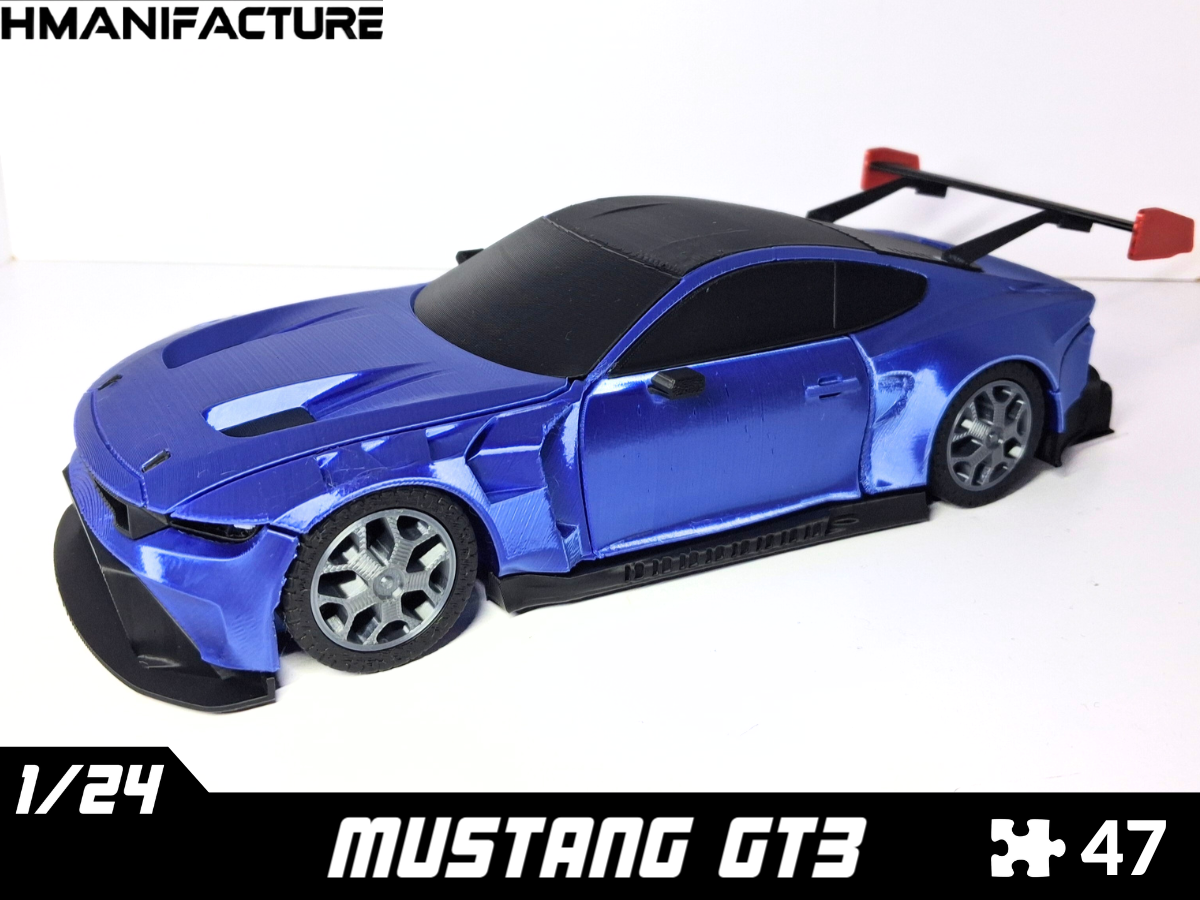 MUSTANG GT3 RACE CAR 1/24 SCALE MODEL