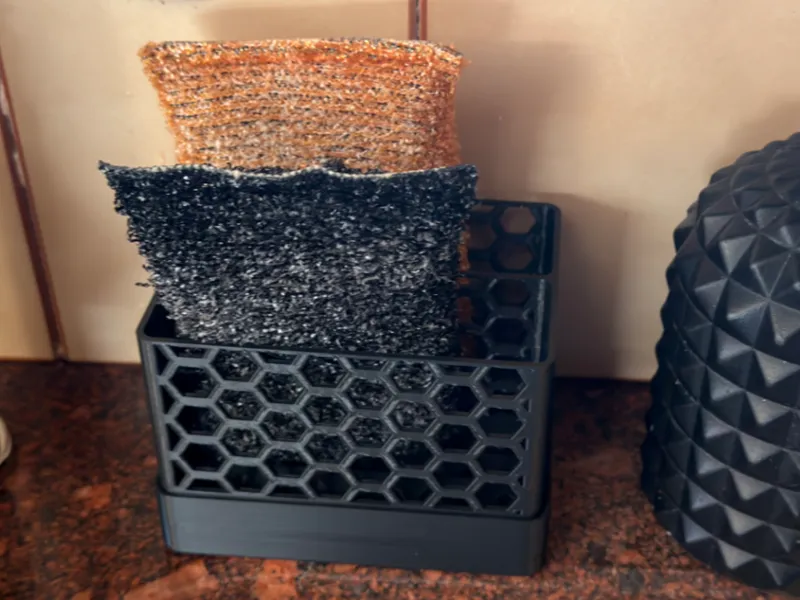 Sponge Holder: Honeycomb Edition