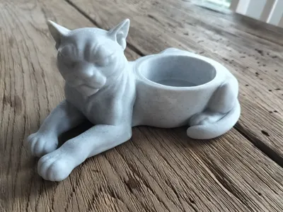 Tough cat bowl