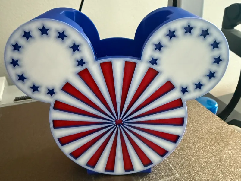 Mickey Spiral American Flag Soap Holder