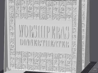 Worship Eras Dinner Theater Lithophane
