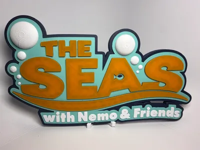 EPCOT The Seas with Nemo and Friends Sign