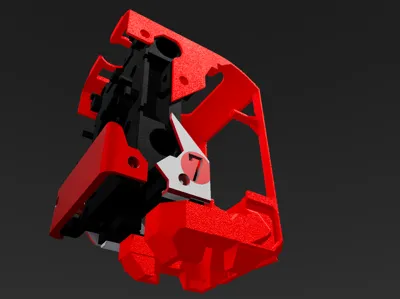 Toolhead Middle Left Cover for P1/P1S Modular