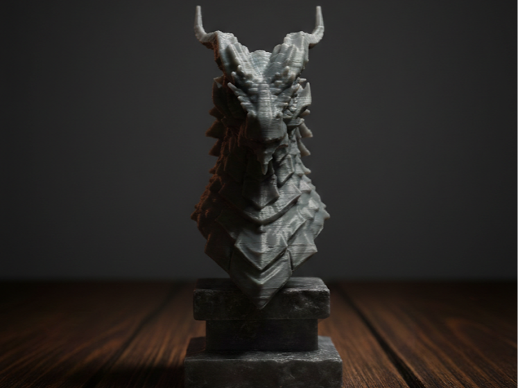 Dragon Head Miniature - Drakonic Guardian
