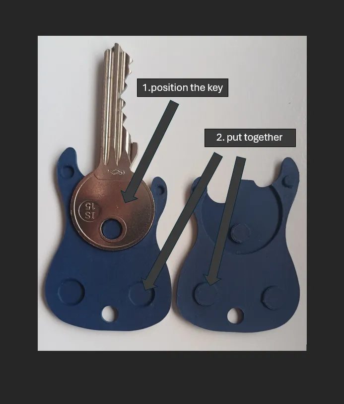 E-Gitarren-Schlüsselcover (3D-Druck, anpassbar) view 4