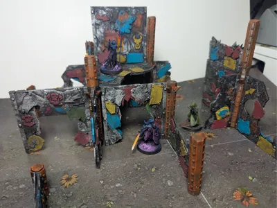 Modular Ruin Ork Terrain Grimdark