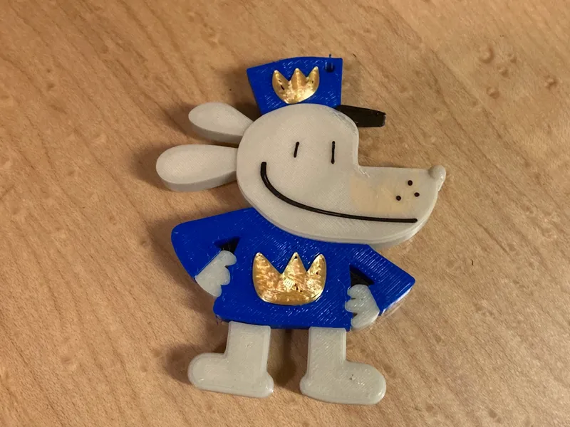 Dog Man Keychain