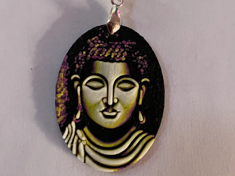 Buddha hueforge pendant