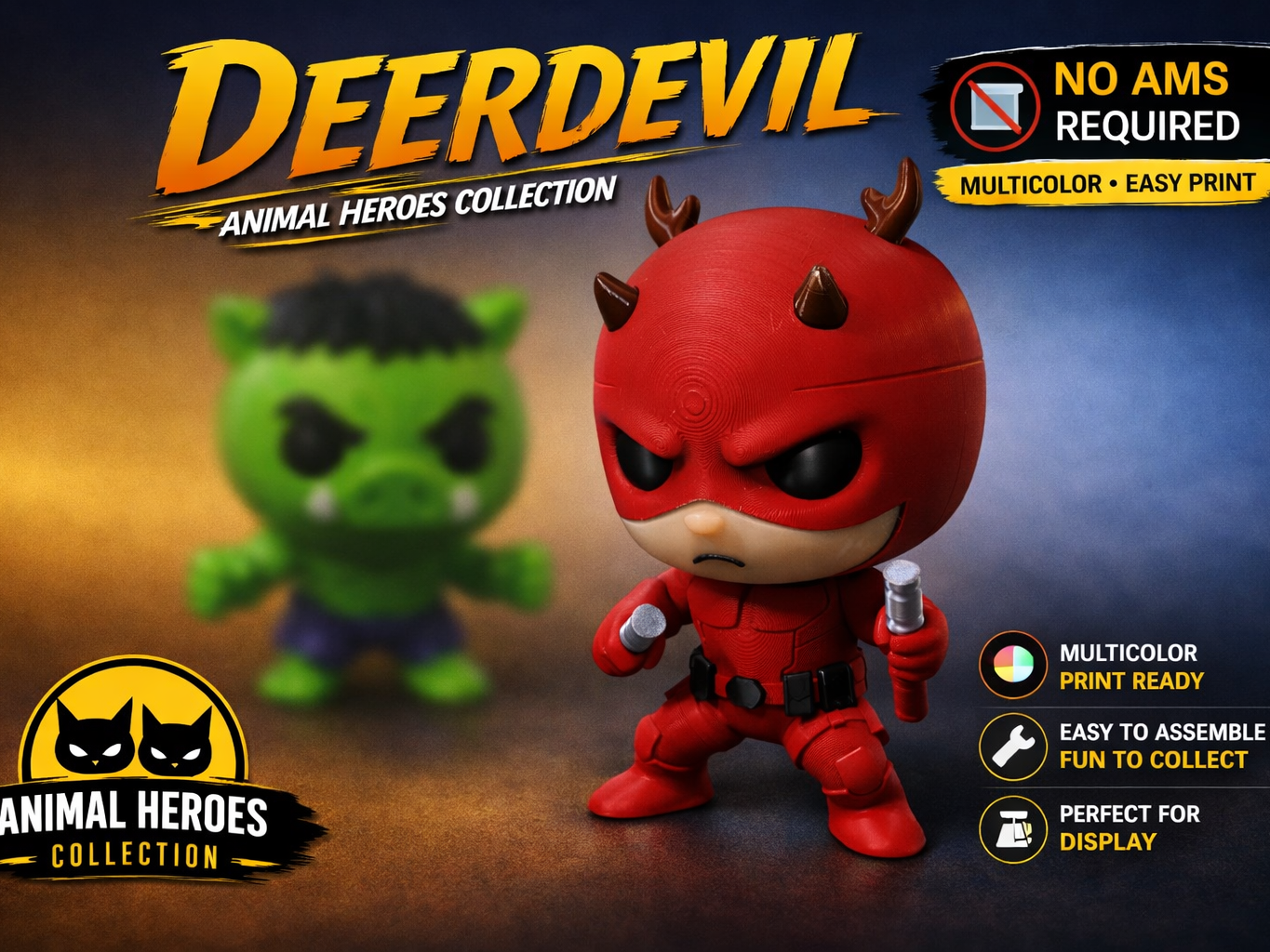 Deerdevil – Animal Heroes Collection (Funko Style)