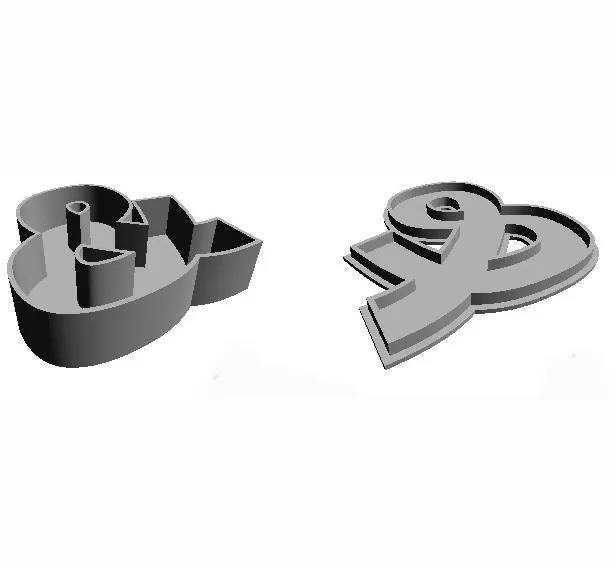 Commercial Model - container letters also for LEDs by Fabiano Creo3D ...