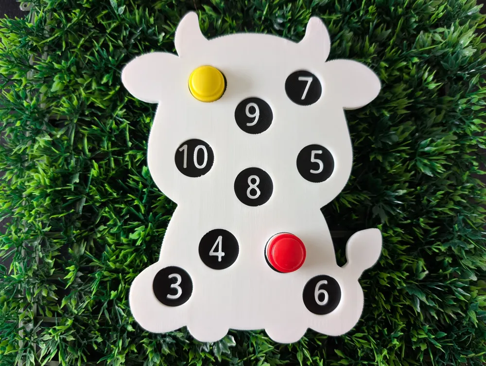 Number Blocks Cow Cow with numbers for stacking caps - Free 3D Print Model - MakerWorld