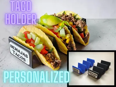 Taco Holder, Taco stand customizable with name