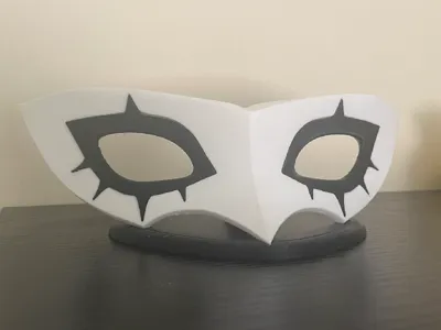 Joker Mask - Persona 5 - With Stand