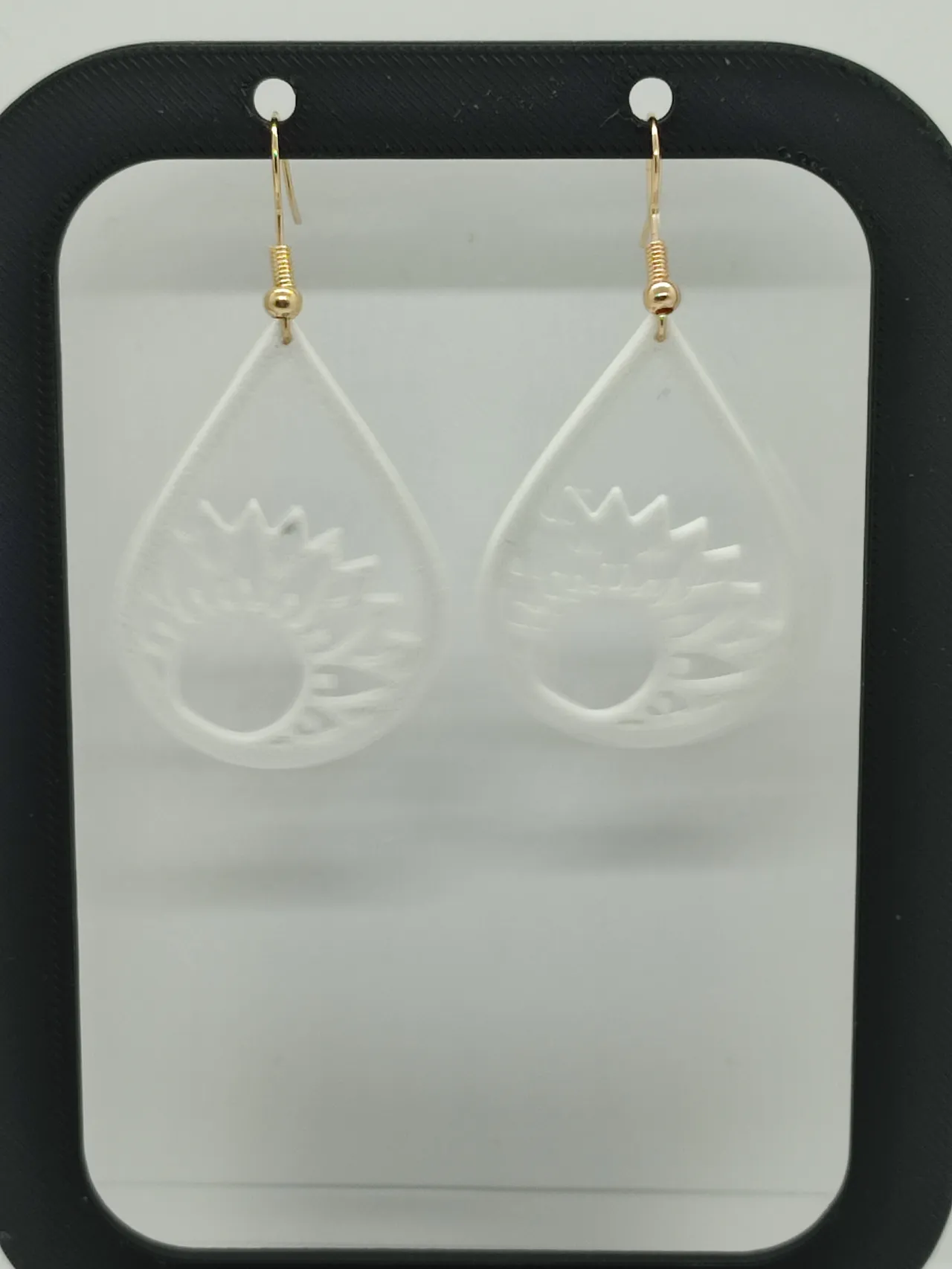 Pendientes hoja y sol view 4