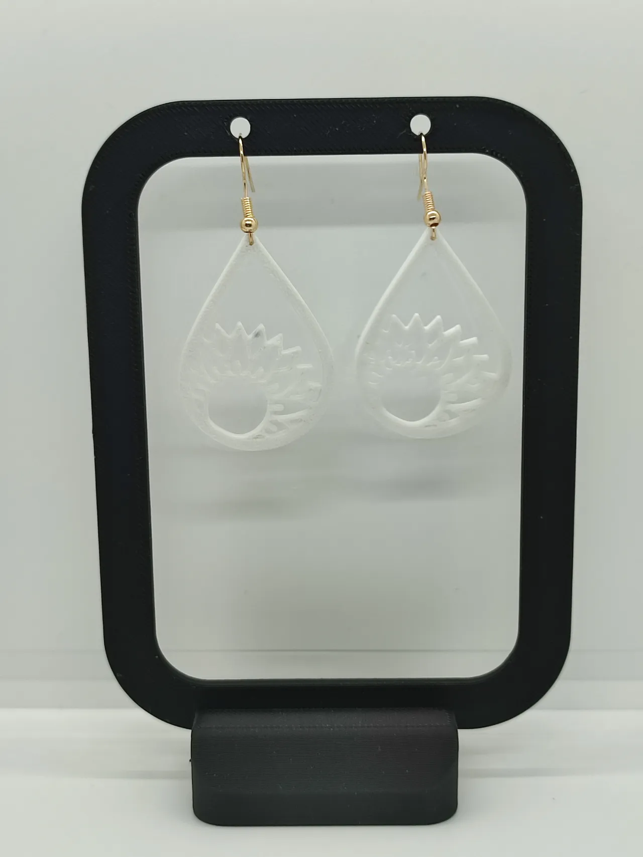 Pendientes hoja y sol view 2