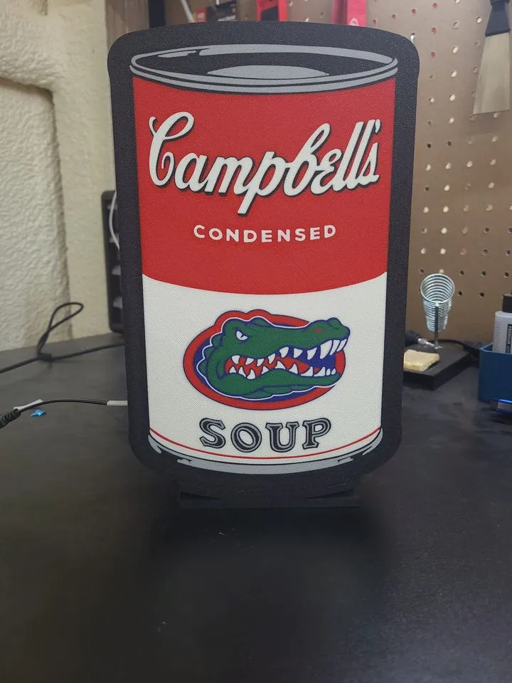 Campbells Florida Gator Soup funny lightbox
