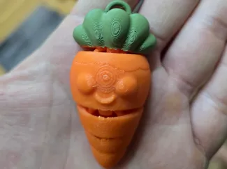 Cute Carrot Keychain Bag Charm - Easy Print 