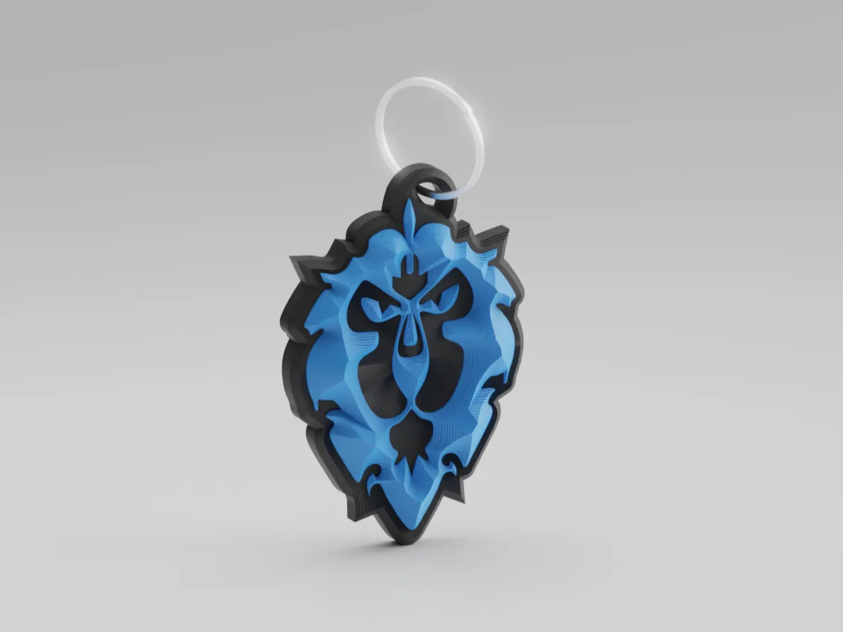 World of Warcraft Alliance Spiked Keychain 2 - Free 3D Print Model ...
