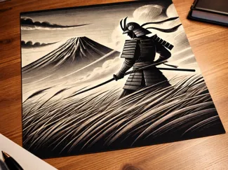 Samurai Feudalzeit (Edo) HueForge