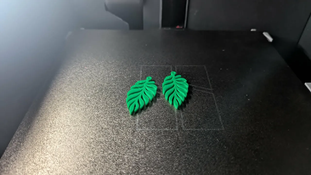 Jungle Leaf Drop Earrings view 3