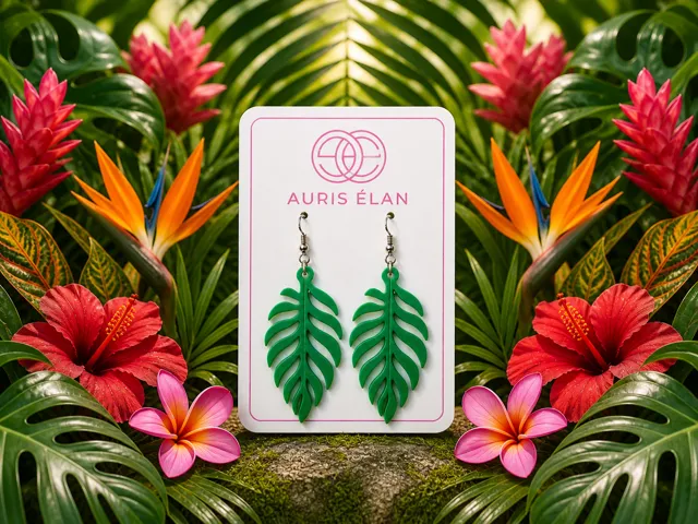 Jungle Leaf Drop Earrings
