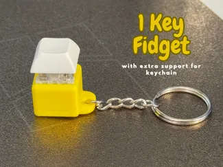 1 Key Fidget with extra support for keychain