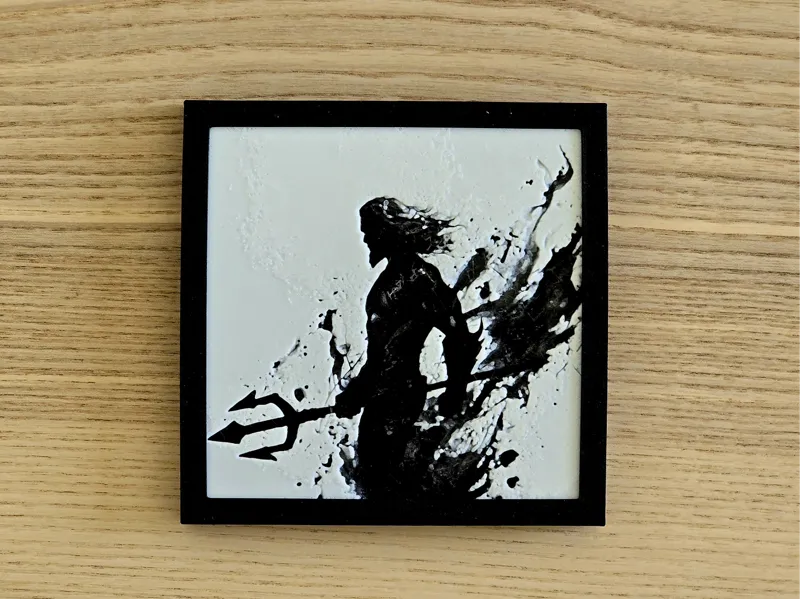 Aquaman Silhouette - HueForge