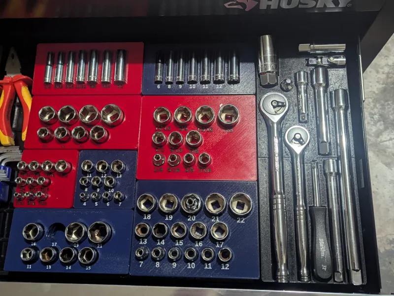 Ultimate Modular Gridfinity Socket Organizer