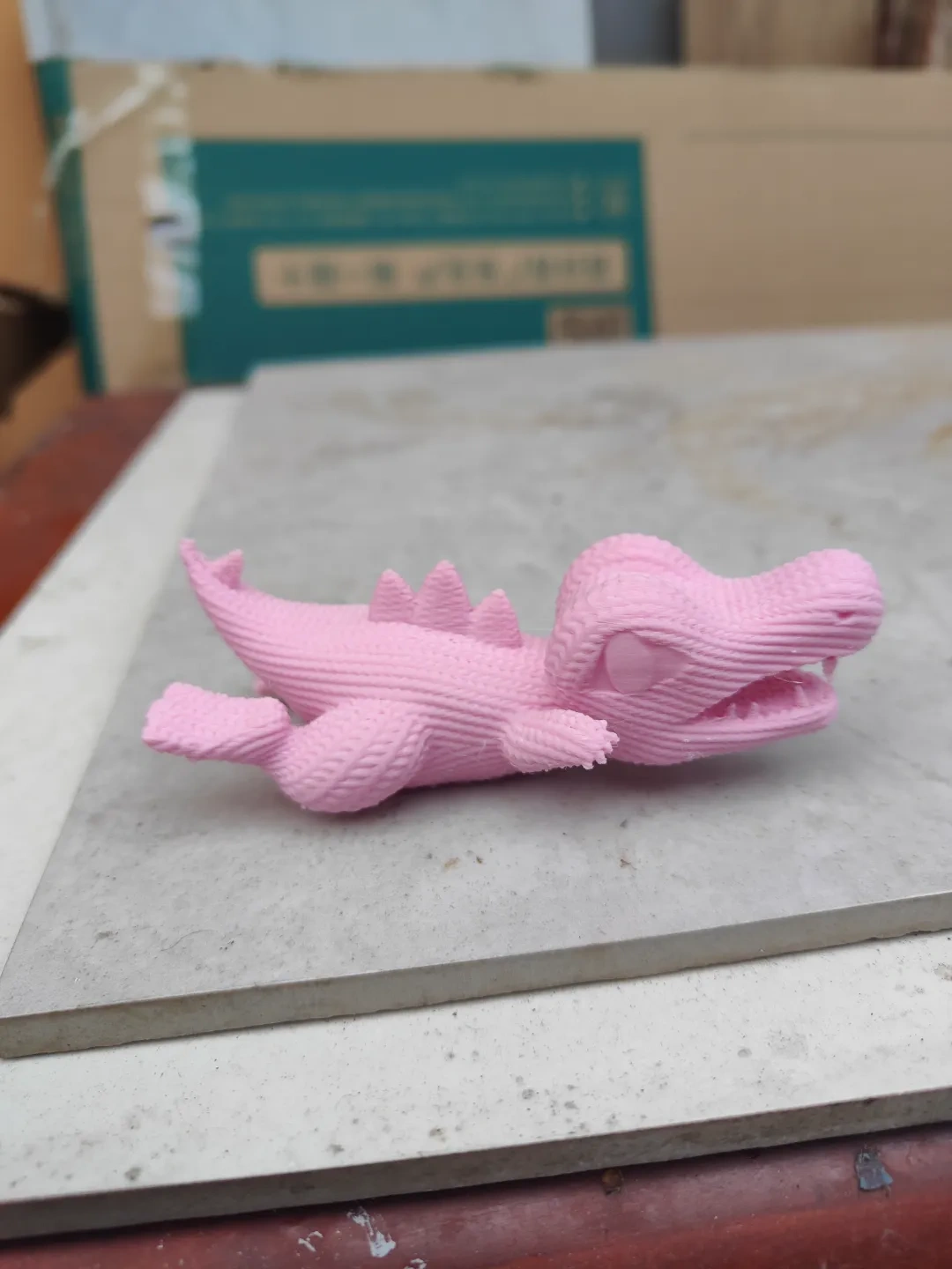 Miniatura 1 do modelo 3D 天冷了，针织个小锯鳄吧