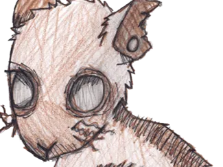 Zombie rat Keychain