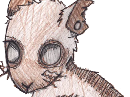Zombie rat Keychain