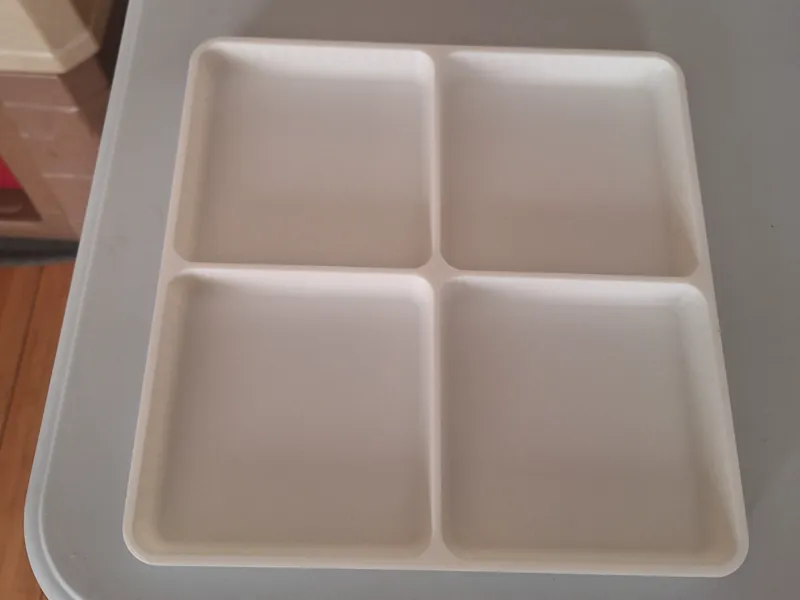 4 section sorting tray