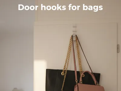 Door hook for bags / heavy duty