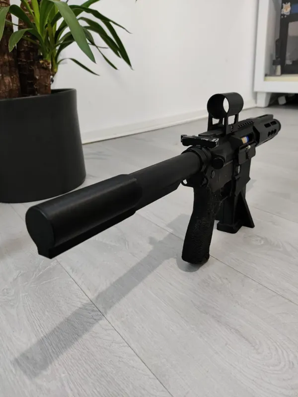 Cache de tube tampon pour réplique airsoft M4