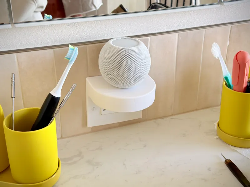 HomePod Mini Outlet Shelf with Hidden Cable