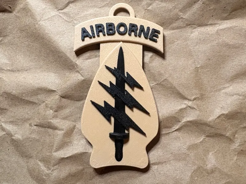 Special Forces patch keychain