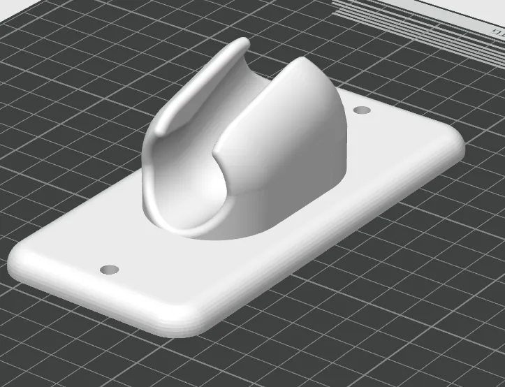 Support pour flexible de douchette / bidet