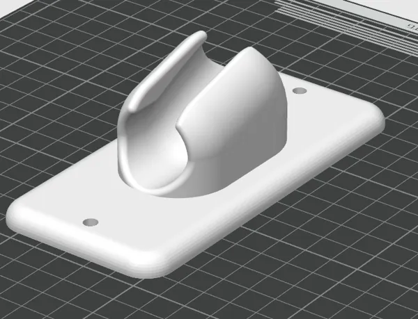 Support pour flexible de douchette / bidet
